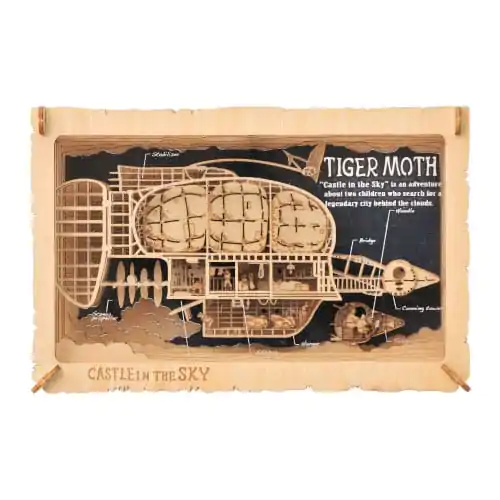 Castle in the Sky Paper Model Kit Paper Theater Wood Style Tiger Moth product photo