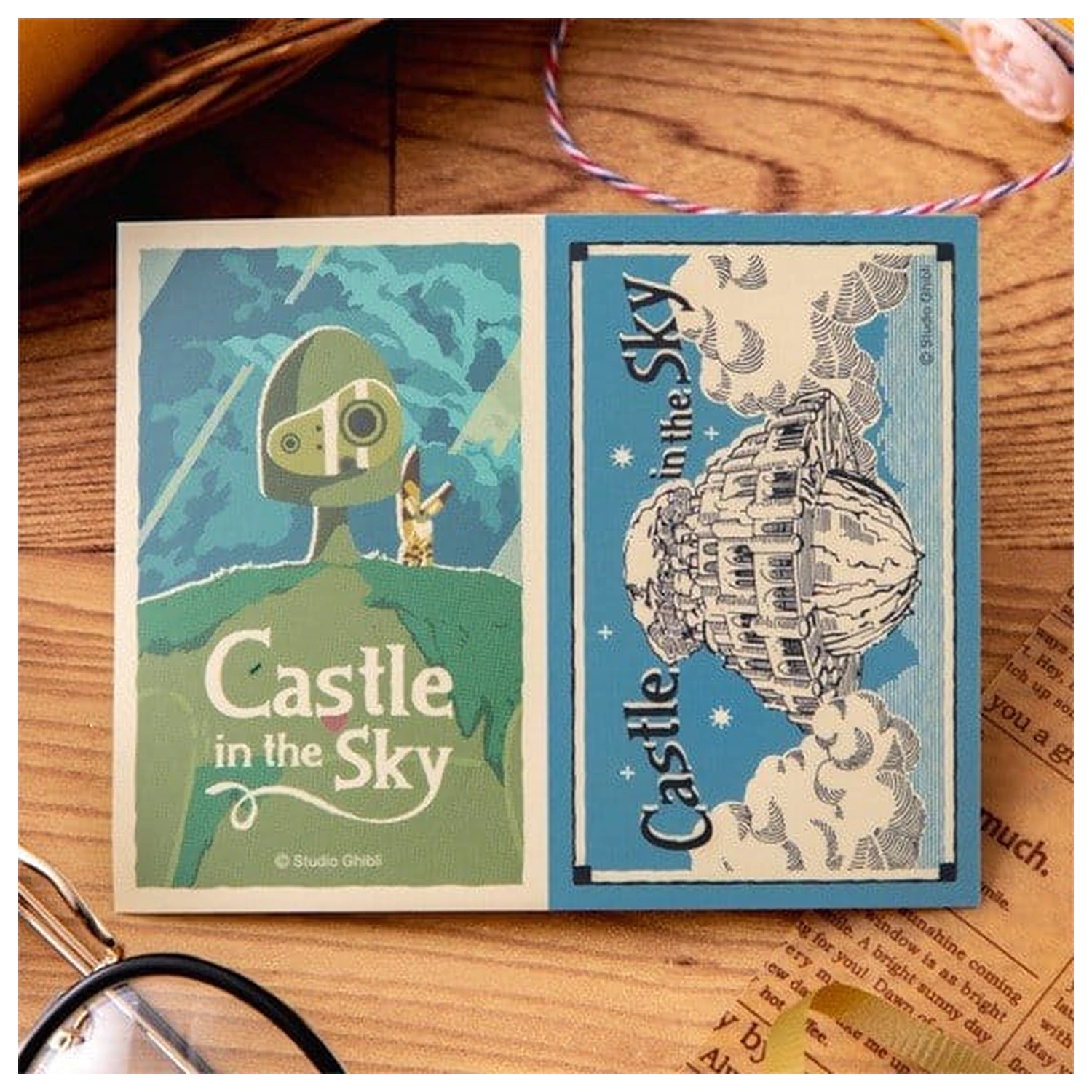 Castle in the Sky Sticker Robot & Castle Laputa Retro product photo