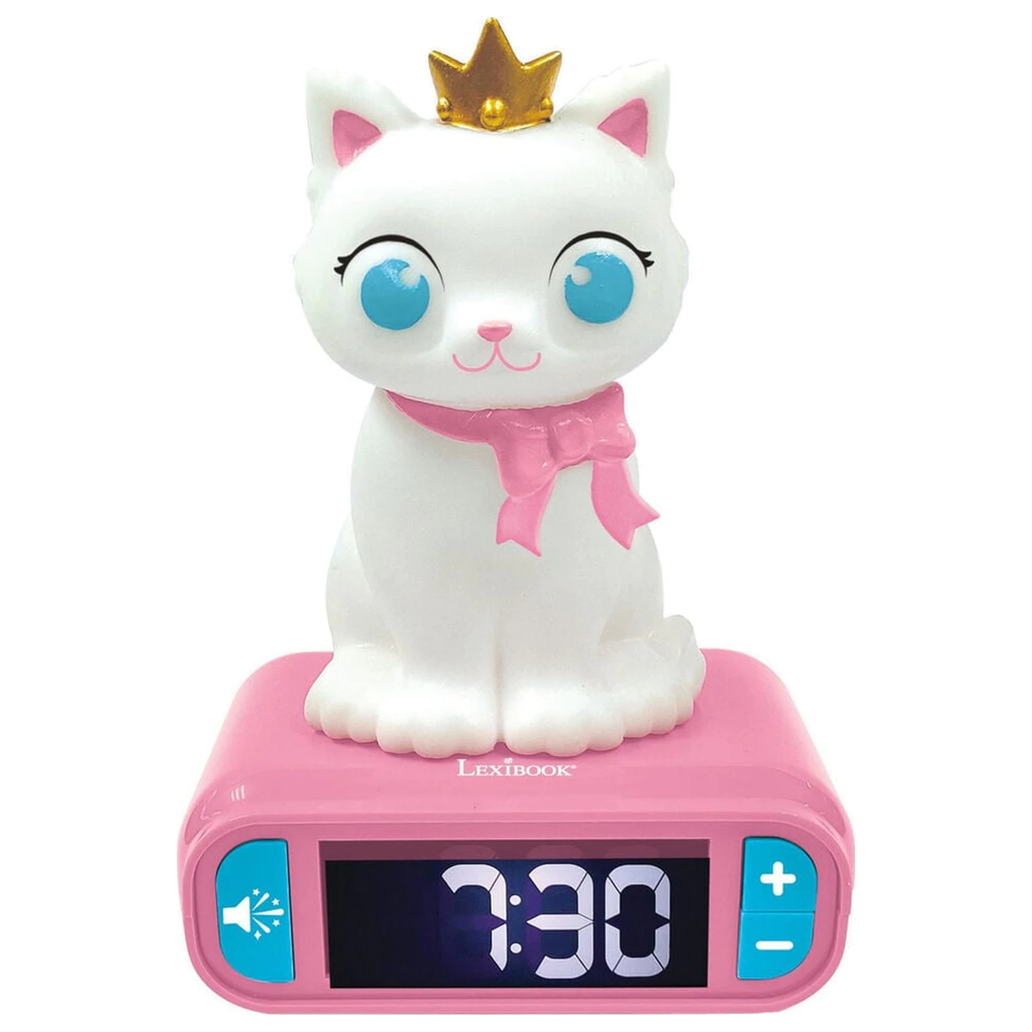 Cat 3D  night light alarm clock product photo