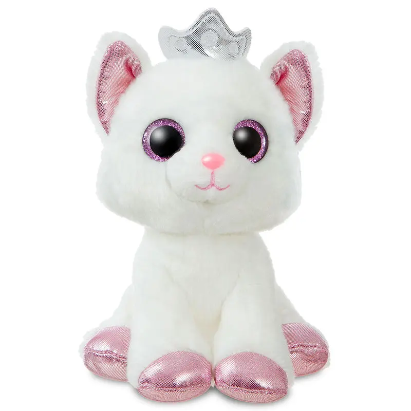 Cat white soft plush toy 18cm product photo