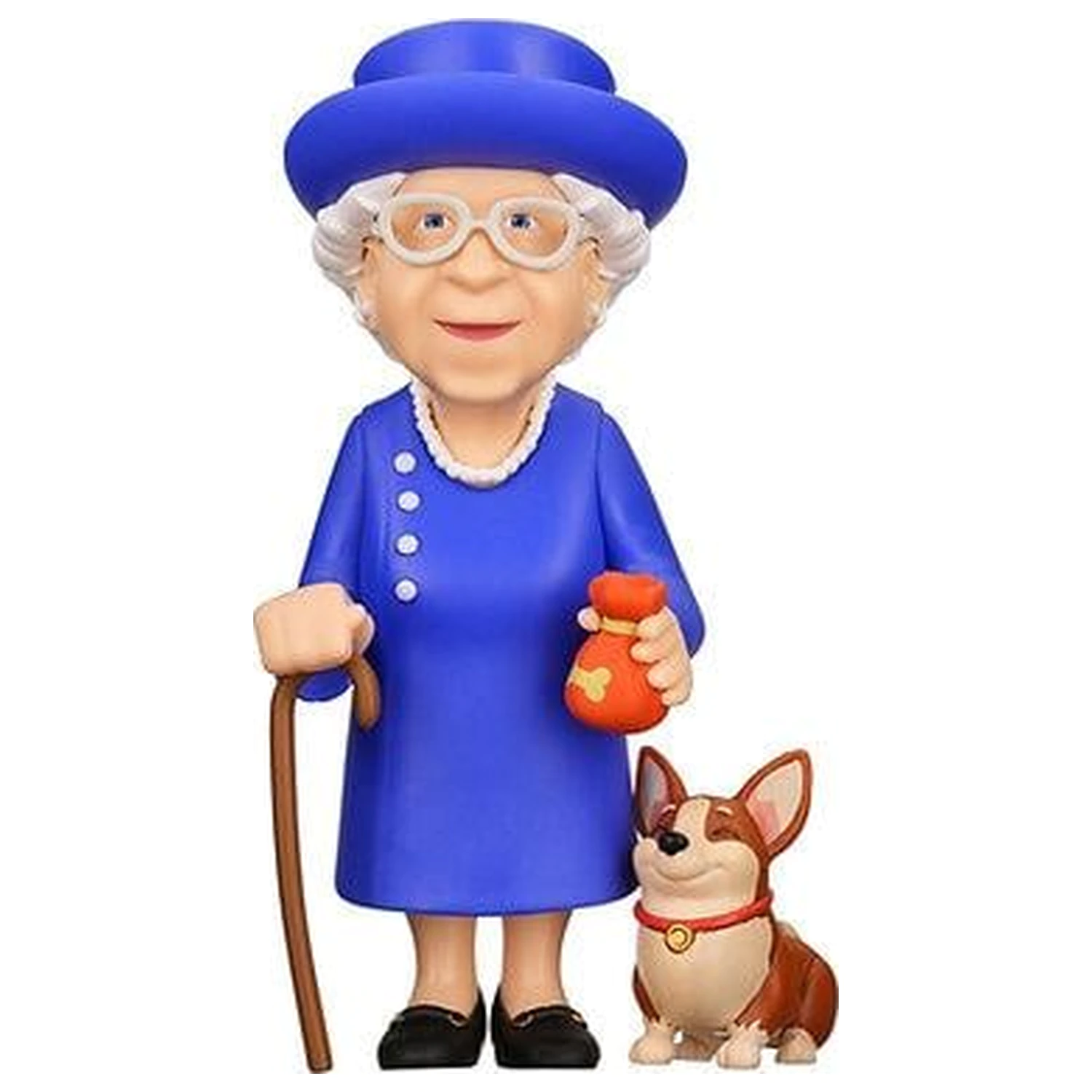 Celebrity Queen Elizabeth II with her Corgi Figure Minix 12cm product photo