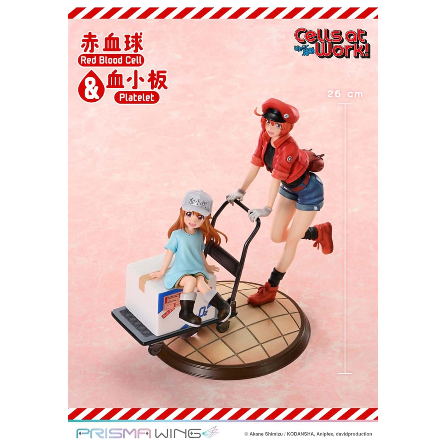 Cells at Work Prisma Wing PVC Statue Red Blood Cell & Platelet  26 cm   product photo