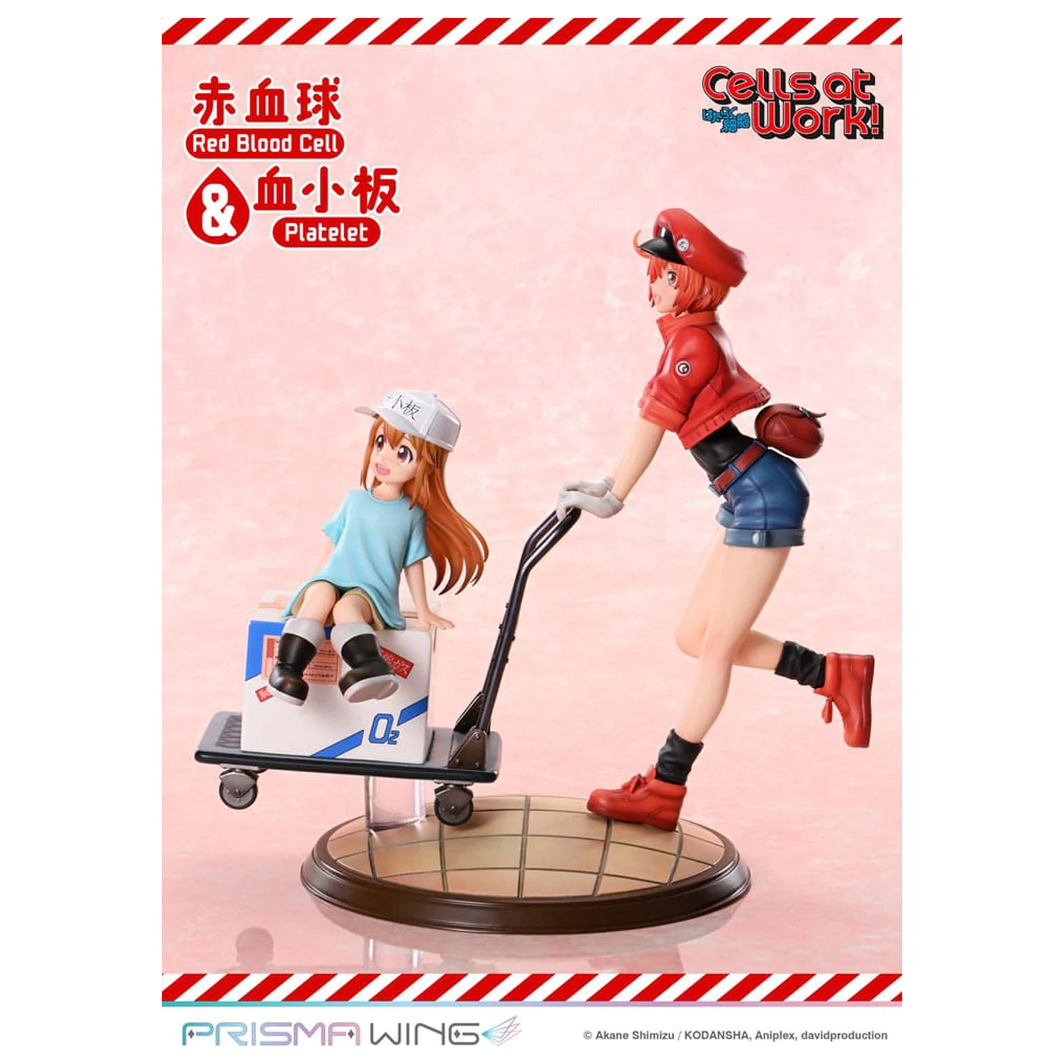 Cells at Work Prisma Wing PVC Statue Red Blood Cell & Platelet  26 cm   product photo