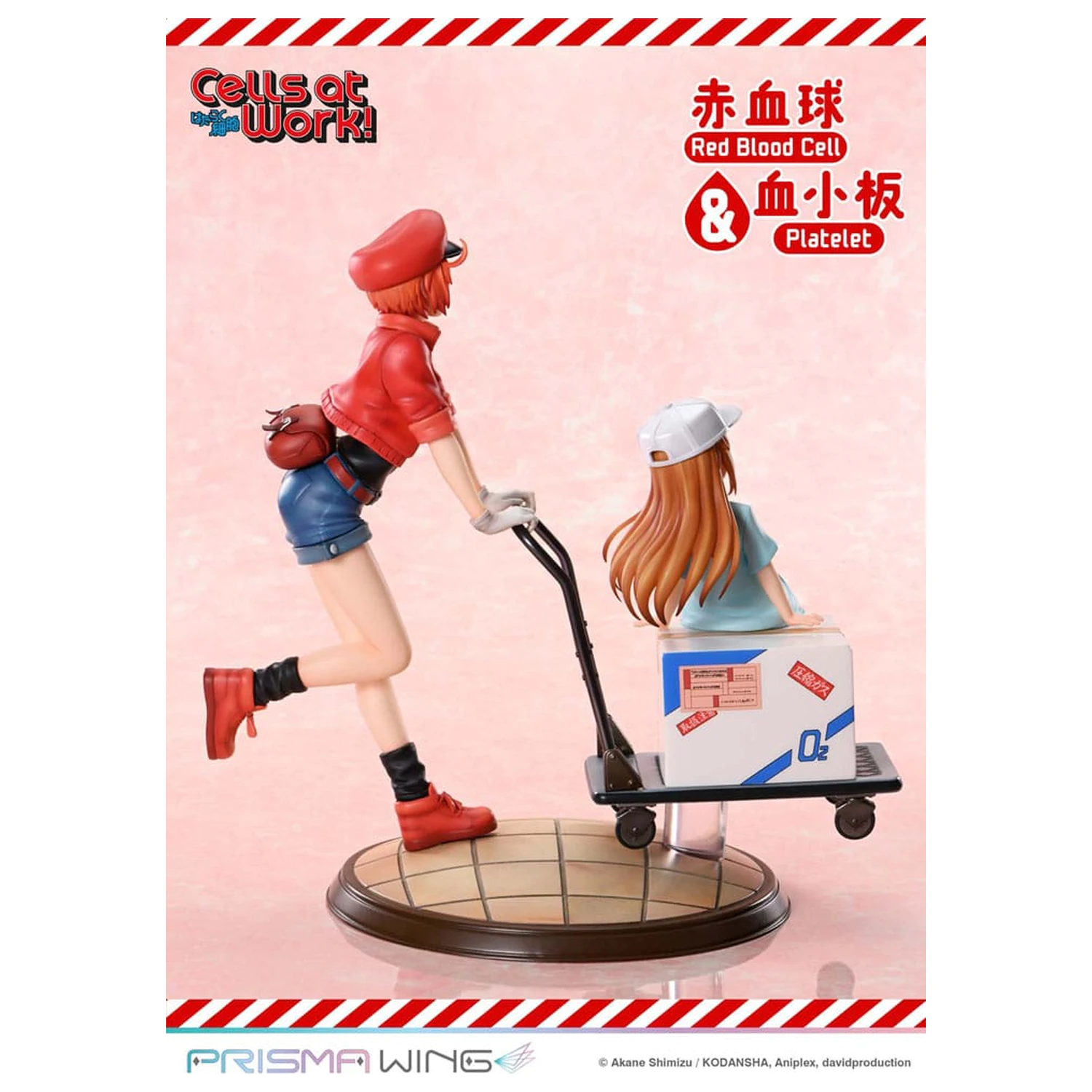 Cells at Work Prisma Wing PVC Statue Red Blood Cell & Platelet  26 cm   product photo