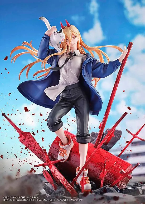 Chainsaw Man Statue 1/7 Power & Meowy 28 cm termékfotó