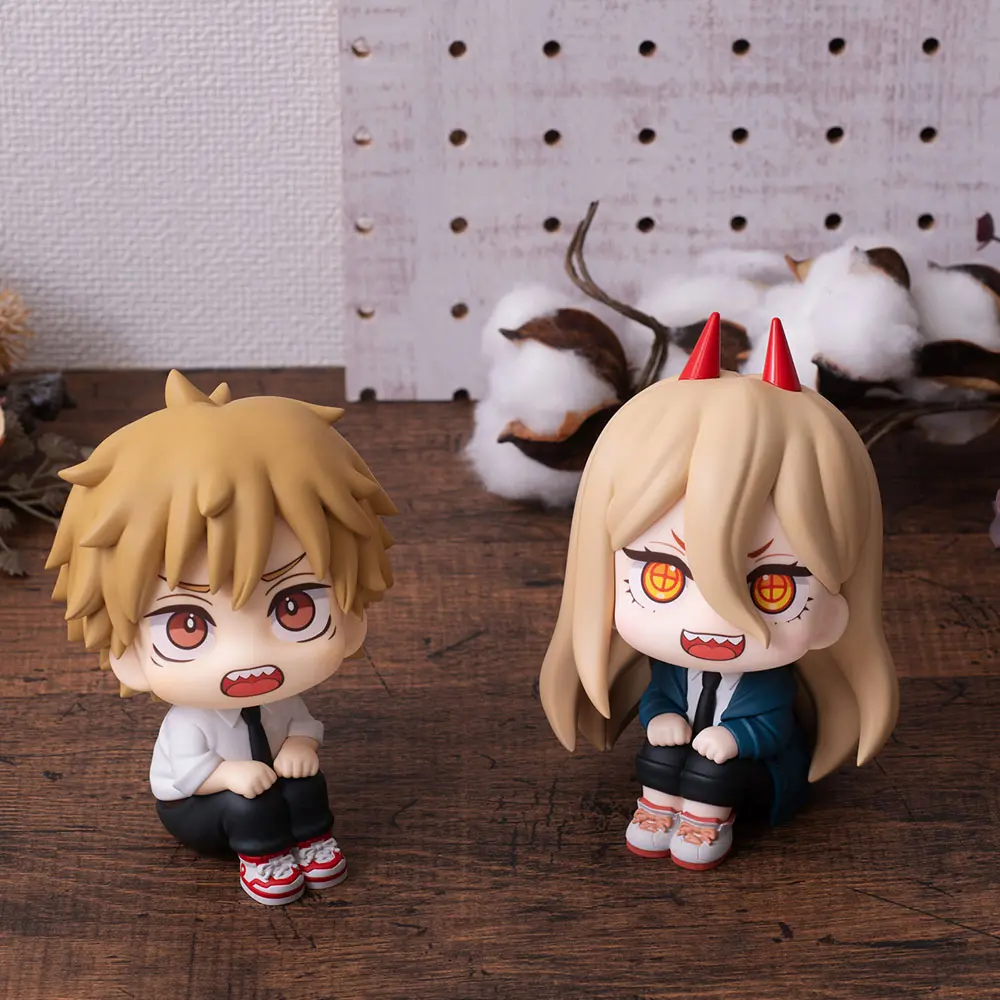 Chainsaw Man Look Up PVC Statues Denji &amp; Power Limited Ver. 11 cm product photo