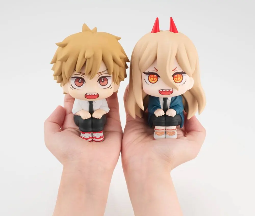 Chainsaw Man Look Up PVC Statues Denji &amp; Power Limited Ver. 11 cm product photo