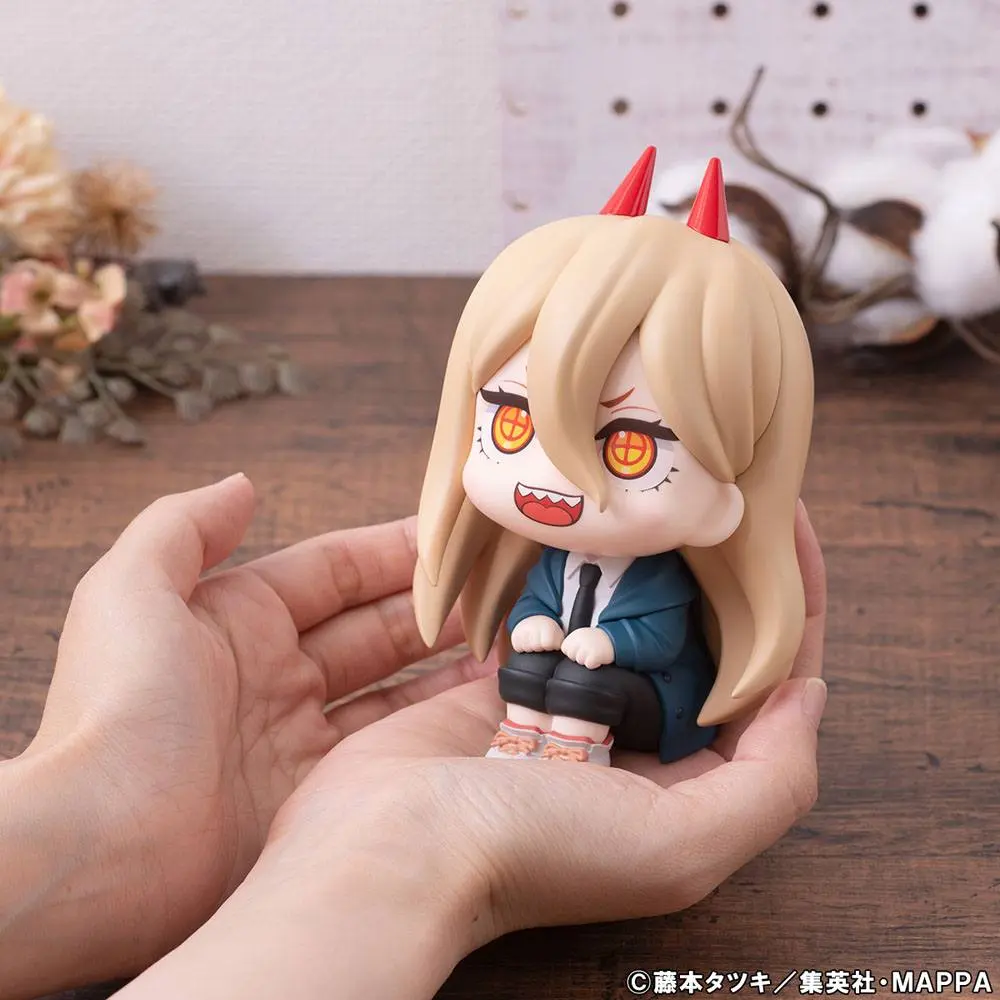 Chainsaw Man Look Up PVC Statues Denji &amp; Power Limited Ver. 11 cm product photo