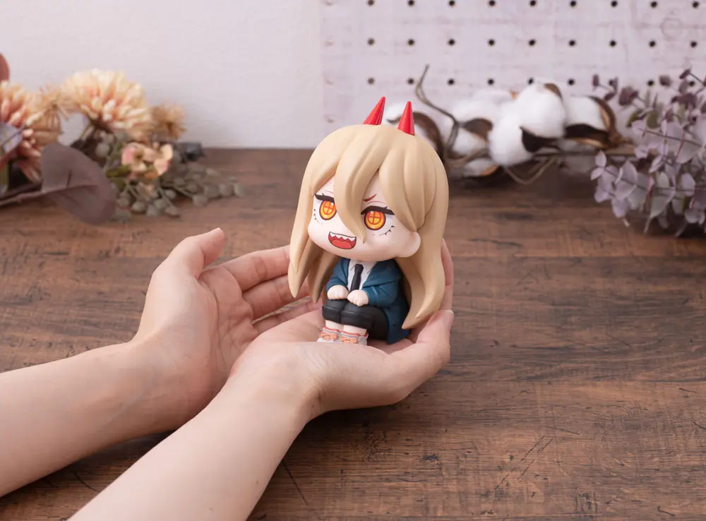 Chainsaw Man Look Up PVC Statues Denji &amp; Power Limited Ver. 11 cm product photo