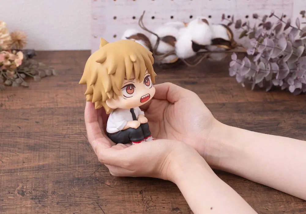 Chainsaw Man Look Up PVC Statues Denji &amp; Power Limited Ver. 11 cm product photo