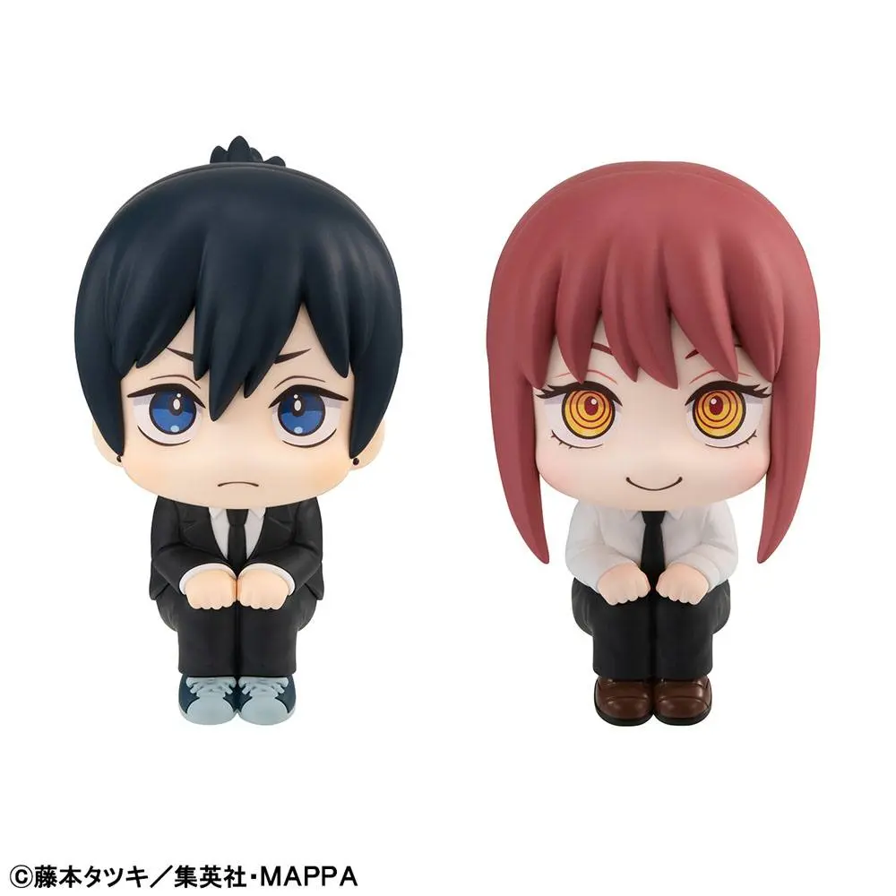 Chainsaw Man Look Up PVC Statues Aki Hayakawa &amp; Makima Limited Ver. 11 cm product photo