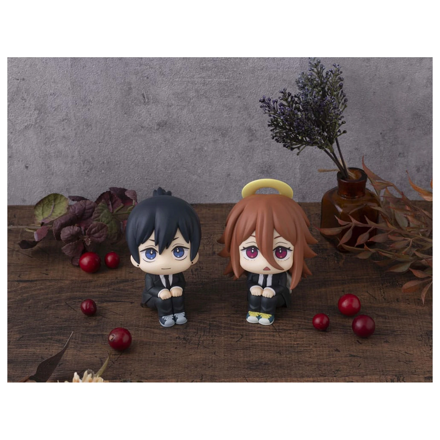 Chainsaw Man The Movie: Reze Arc Look Up PVC Statue Aki Hayakawa Smile Ver. & Angel Devil Set (with gift) 11 cm  product photo