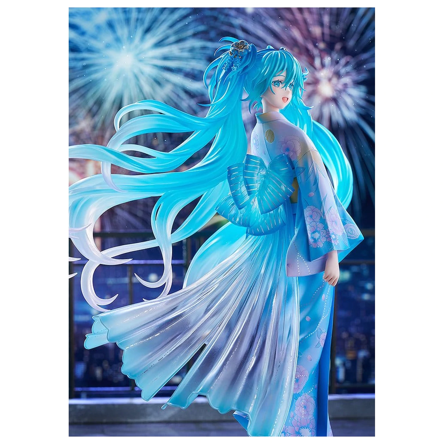 Character Vocal Series 01: Hatsune Miku PVC Figure 1/7 Music & Fire Works Ver. 23 cm product photo