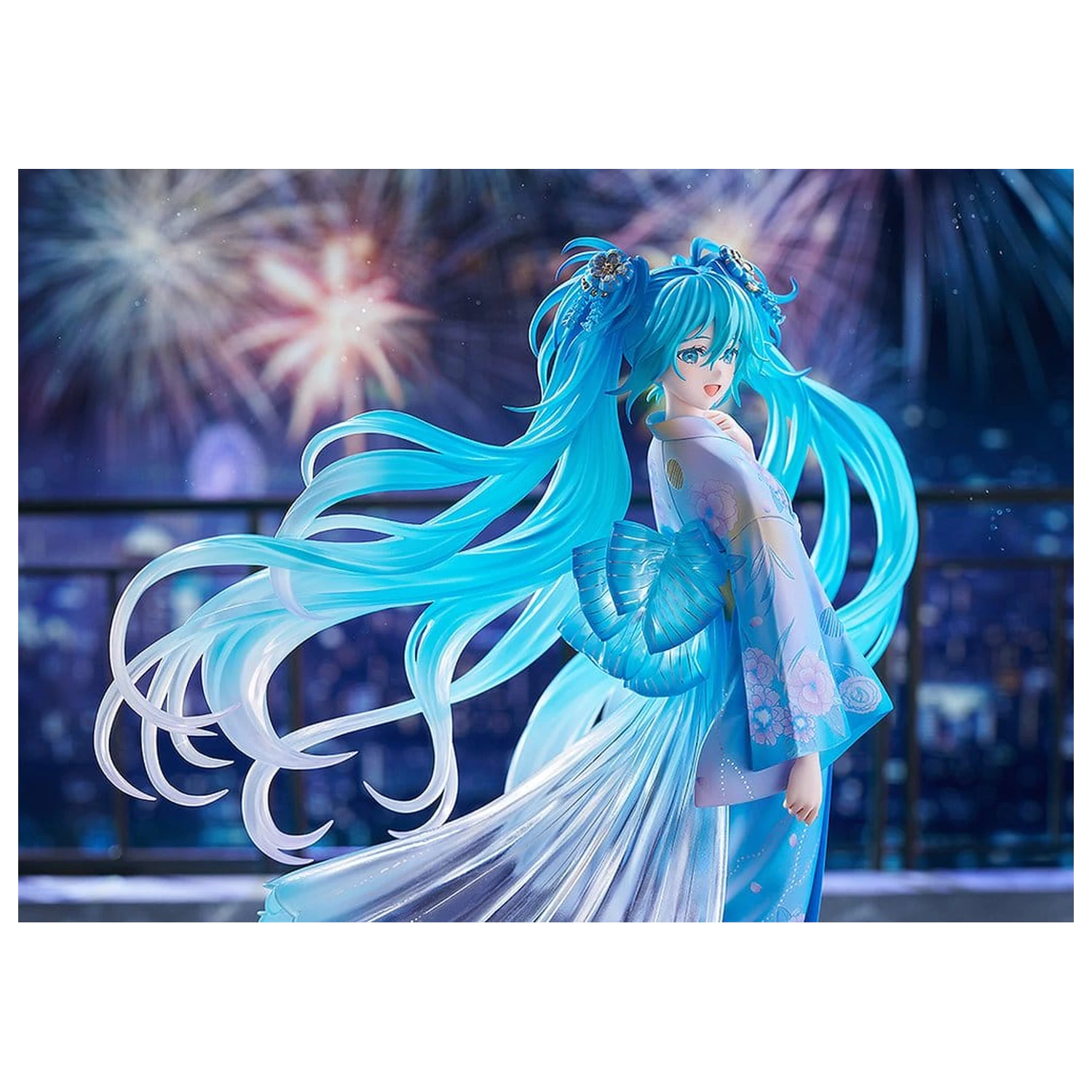 Character Vocal Series 01: Hatsune Miku PVC Figure 1/7 Music & Fire Works Ver. 23 cm product photo