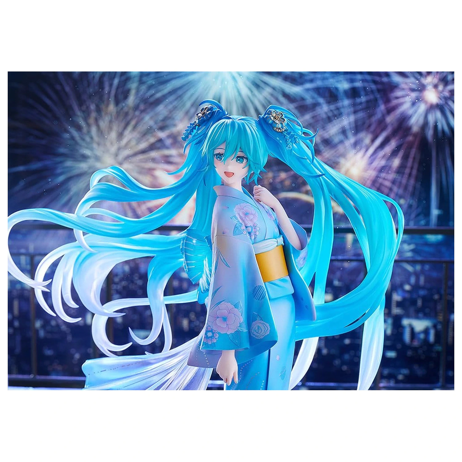 Character Vocal Series 01: Hatsune Miku PVC Figure 1/7 Music & Fire Works Ver. 23 cm product photo