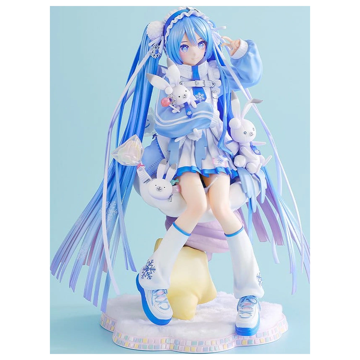 Character Vocal Series 01: Hatsune Miku PVC Statue 1/7 Snow Miku: Yukiiro Pop Ver. 24 cm product photo