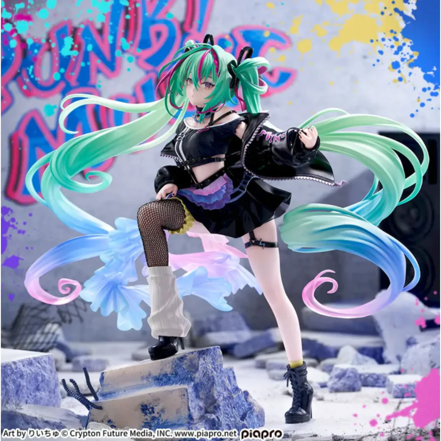 Character Vocal Series 01: Hatsune Miku FIGURIZMa PVC Statue Hatsune Miku Punk! 23 cm   product photo