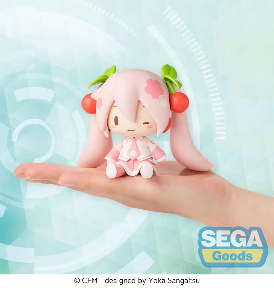Character Vocal Series 01: Hatsune Miku Fuwa Petit Chibi Figure Sakura Miku 8 cm  product photo