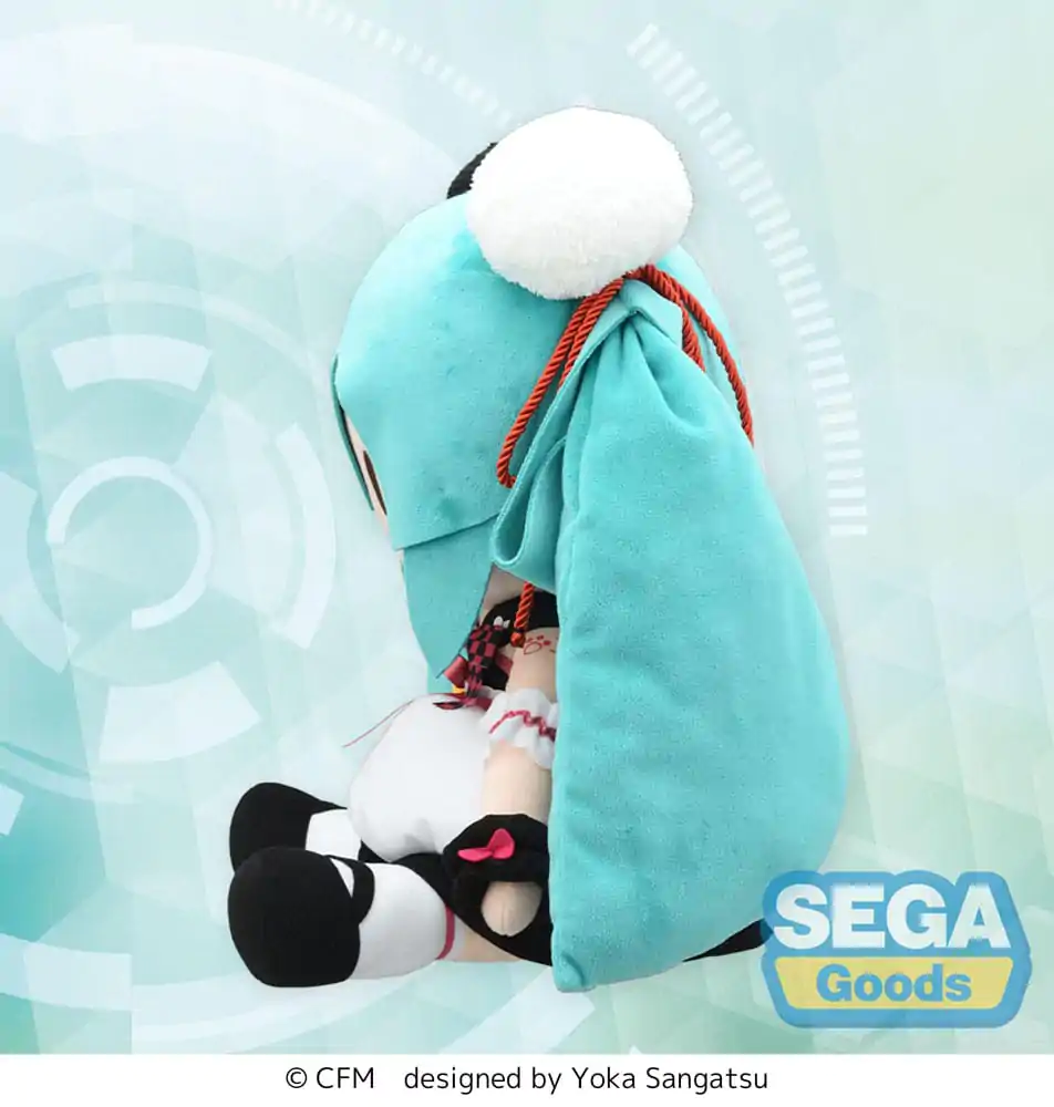 Character Vocal Series 01: Hatsune Miku Fuwa Petit Plush Figure Hatsune Miku Panda Bun LL 40 cm product photo