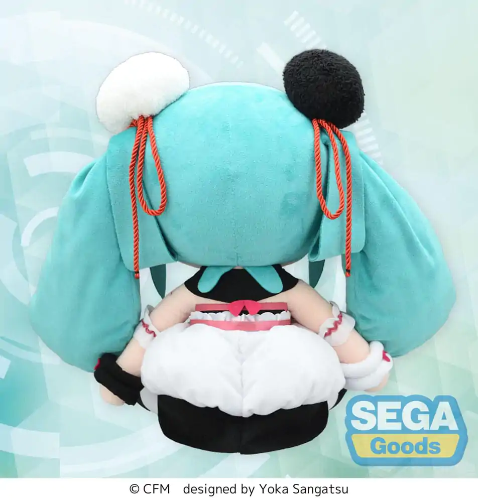 Character Vocal Series 01: Hatsune Miku Fuwa Petit Plush Figure Hatsune Miku Panda Bun LL 40 cm product photo