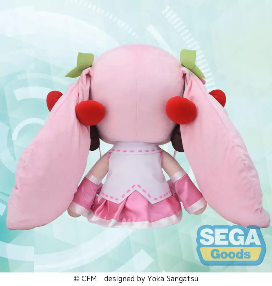 Character Vocal Series 01: Hatsune Miku Fuwa Petit Plush Figure Sakura Miku Dodeka Jumbo 50 cm product photo