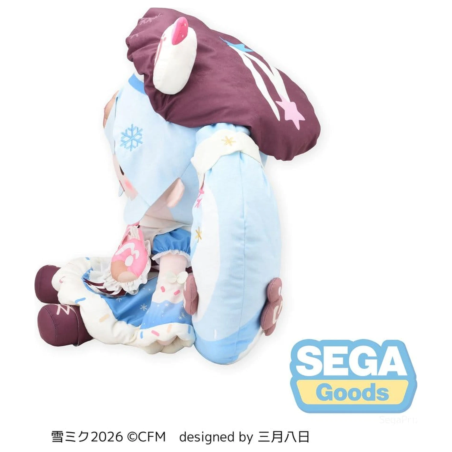 Character Vocal Series 01: Hatsune Miku Fuwa Petit Plush Figure Snow Miku 2026 Dodeka Jumbo 50 cm    product photo