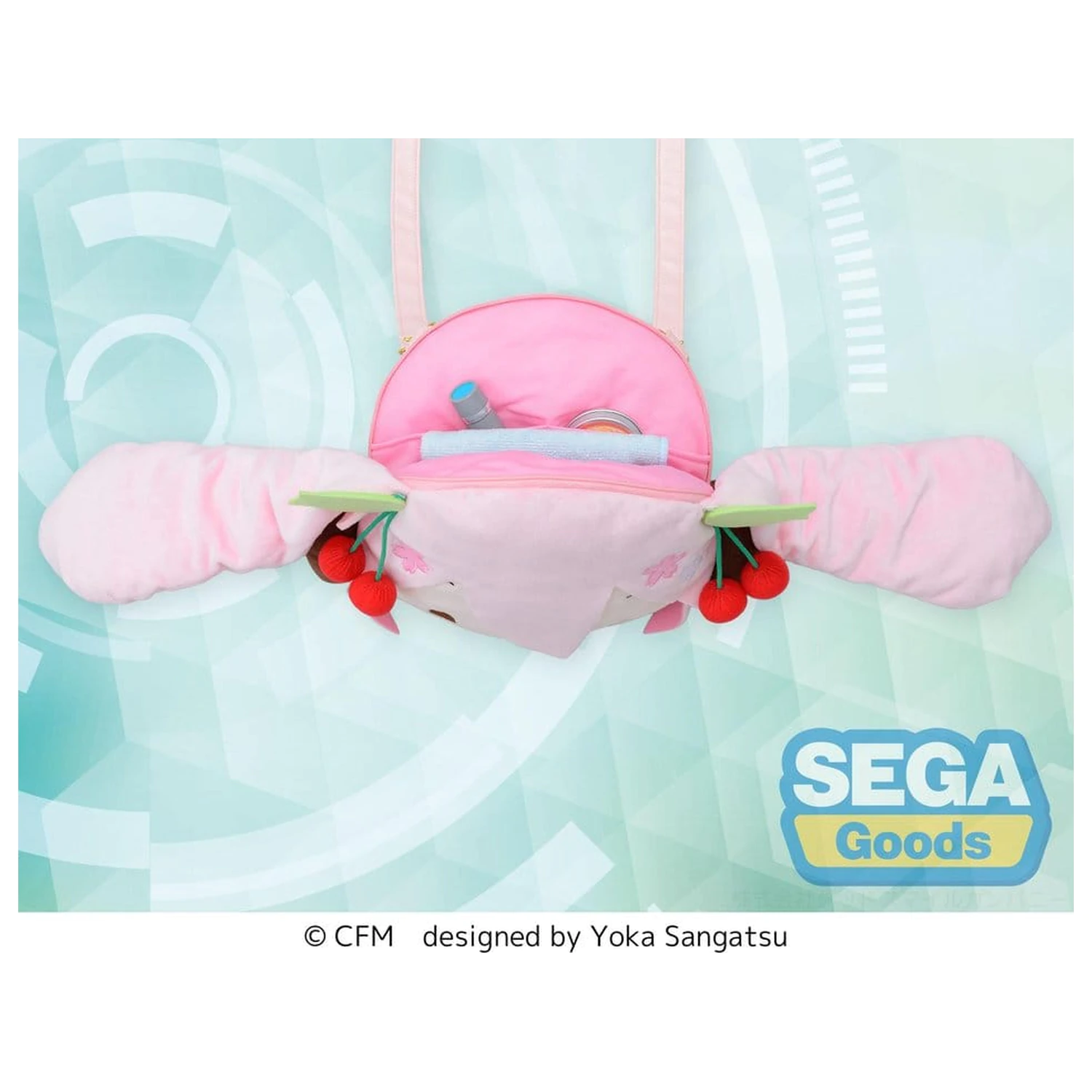 Character Vocal Series 01: Hatsune Miku fuwa petit Shoulder Bag Sakura Miku Face (M) product photo