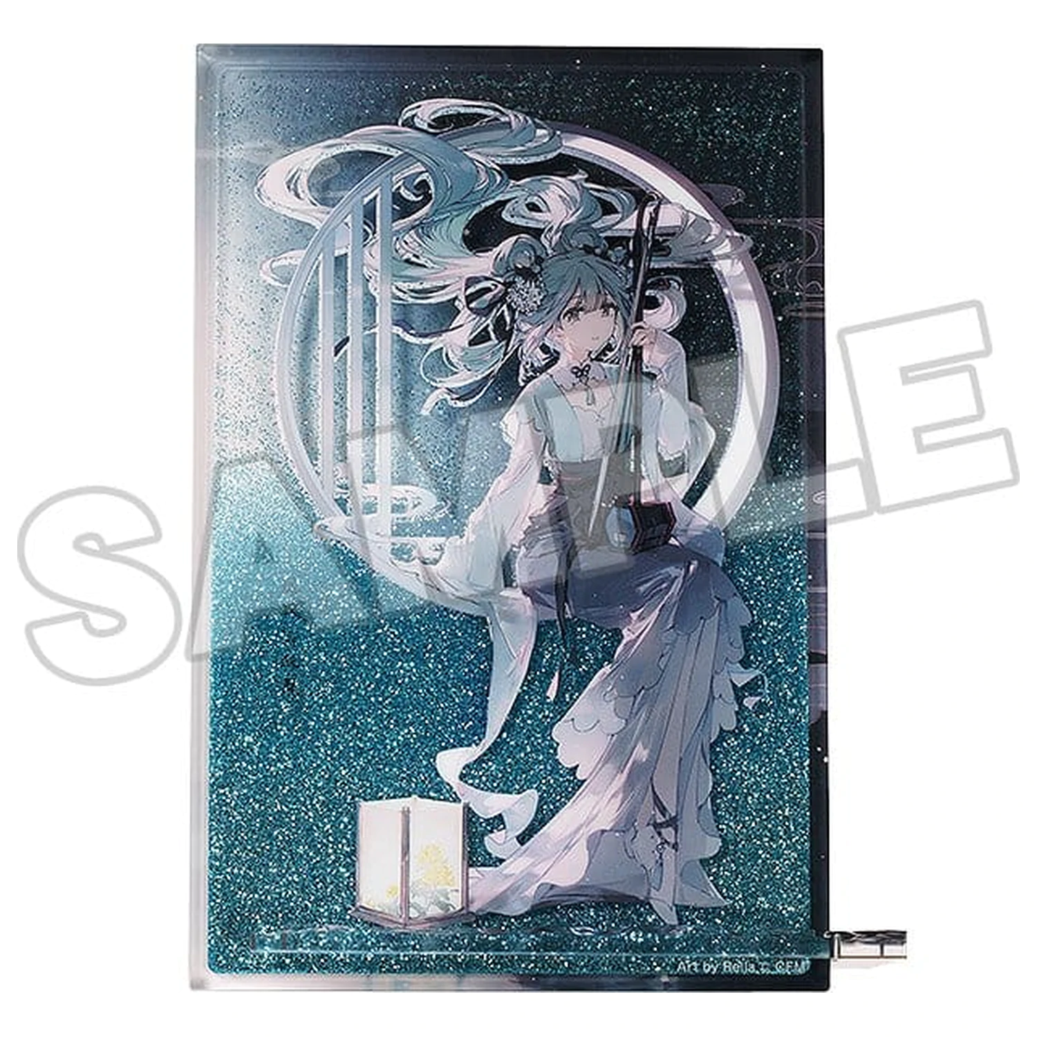 Character Vocal Series 01: Hatsune Miku Glitter Acrylic Block Hatsune Miku Han Gong Qiu Yue Ver. 15 cm    product photo