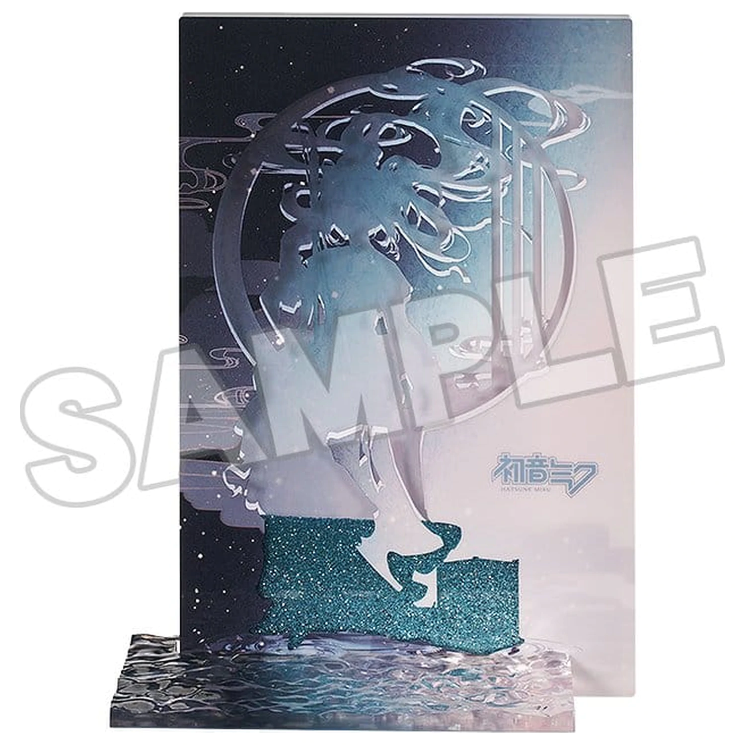 Character Vocal Series 01: Hatsune Miku Glitter Acrylic Block Hatsune Miku Han Gong Qiu Yue Ver. 15 cm    product photo