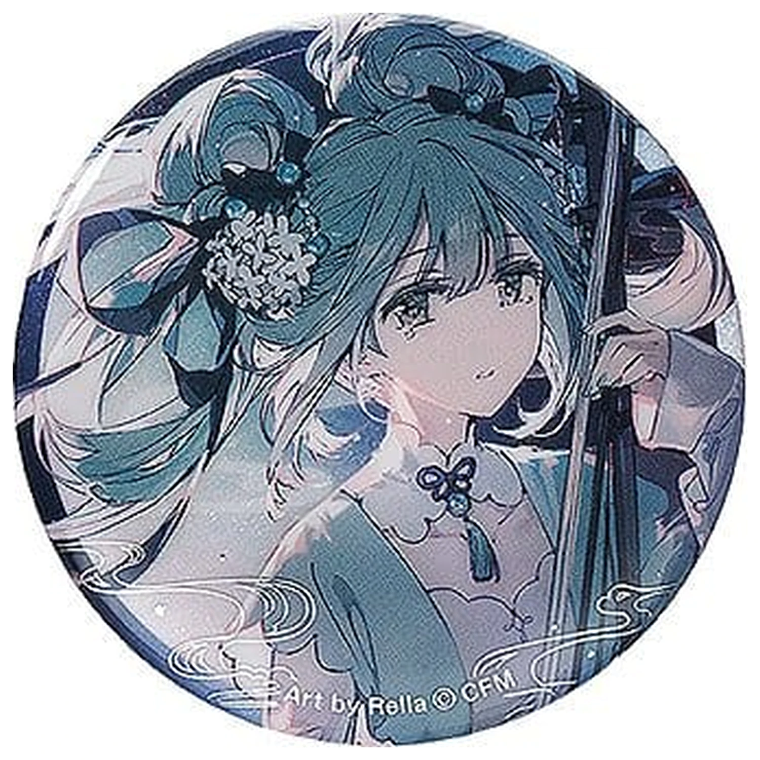 Character Vocal Series 01: Hatsune Miku Pinback Button Hatsune Miku Han Gong Qiu Yue Ver. 6 cm product photo