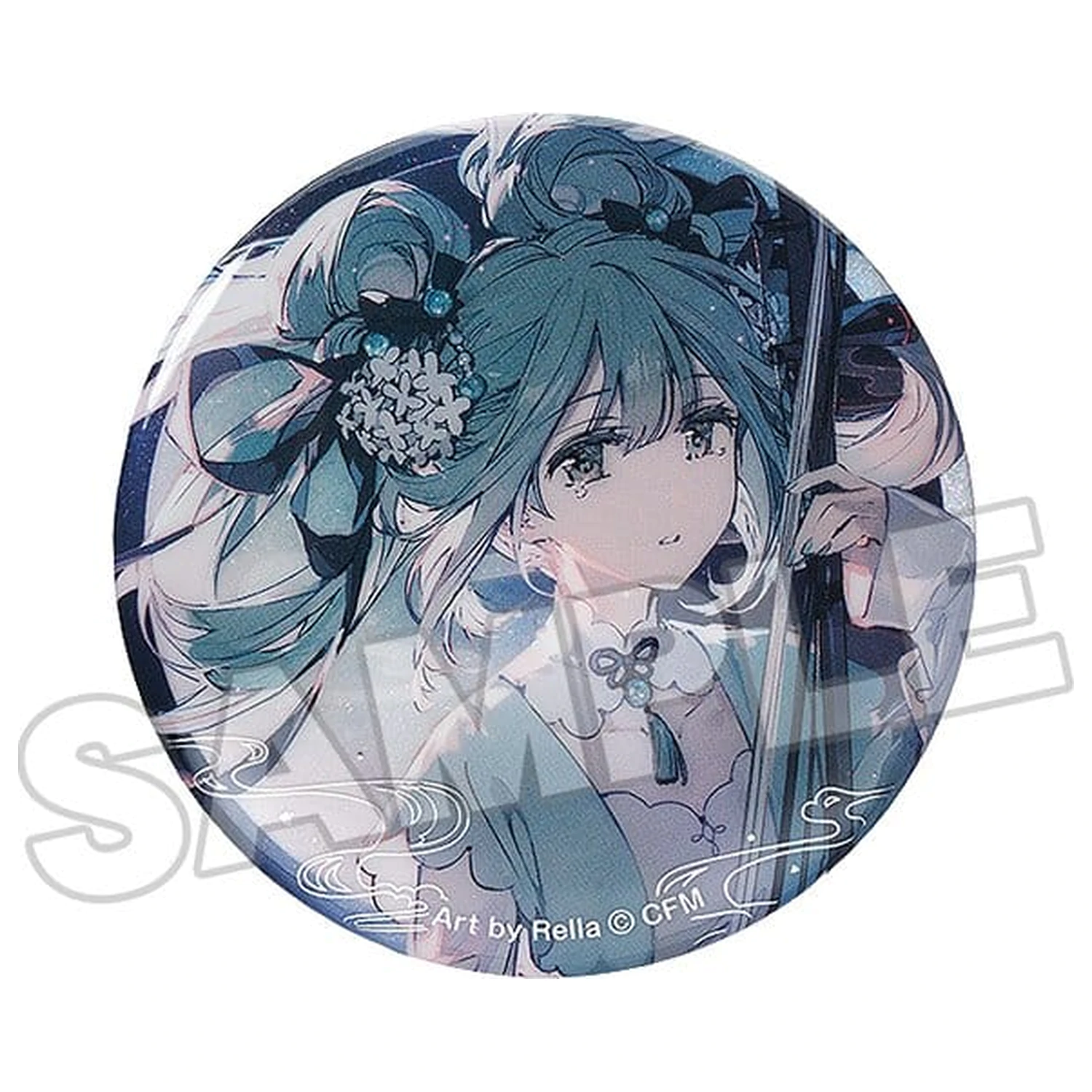 Character Vocal Series 01: Hatsune Miku Pinback Button Hatsune Miku Han Gong Qiu Yue Ver. 6 cm product photo