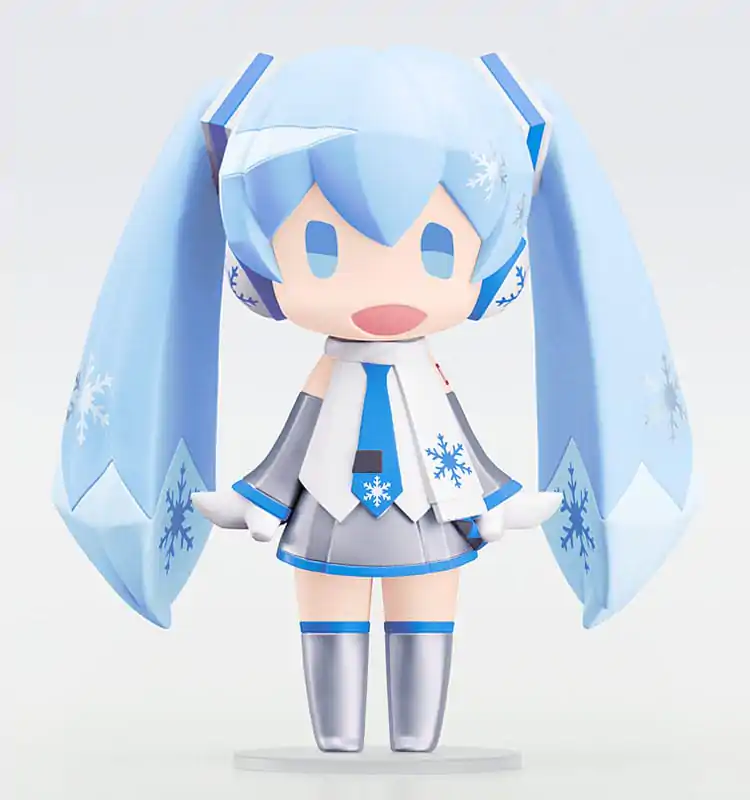 Character Vocal Series 01: Hatsune Miku HELLO! GOOD SMILE Action Figure Snow Miku 10 cm termékfotó