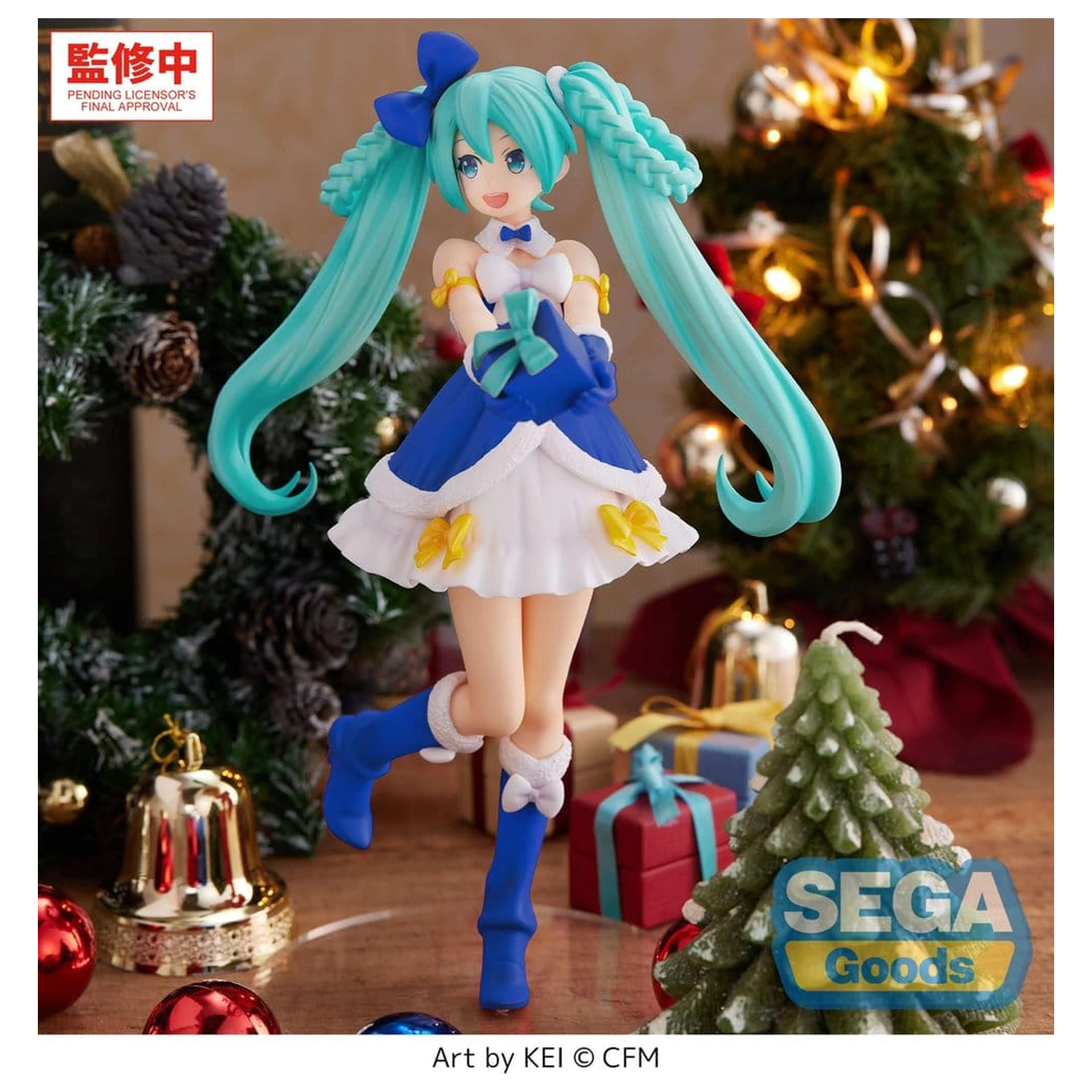 Character Vocal Series 01: Hatsune Miku High Premium PVC Figure Hatsune Miku Sapphire Christmas Ver. 21 cm product photo