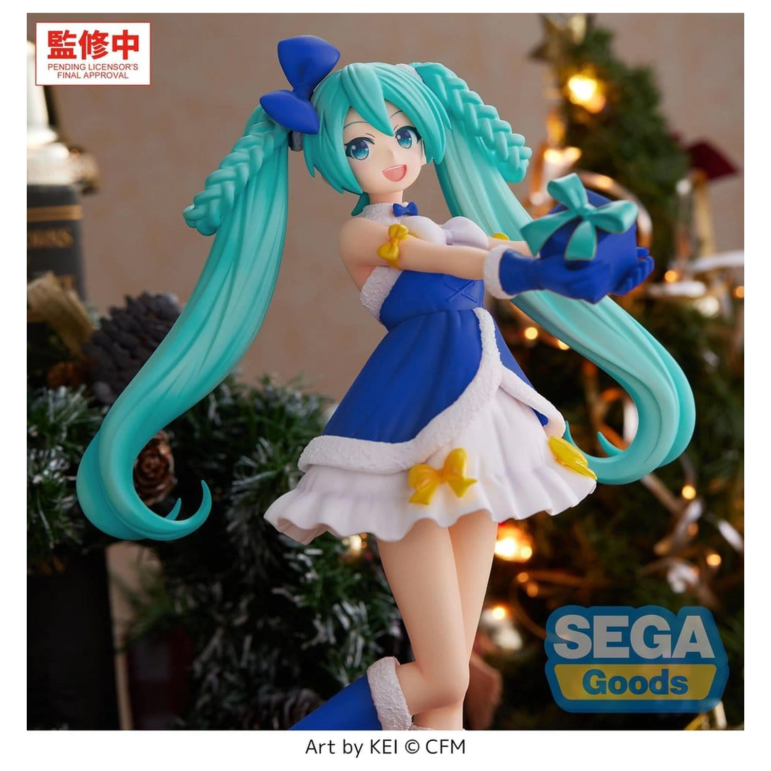 Character Vocal Series 01: Hatsune Miku High Premium PVC Figure Hatsune Miku Sapphire Christmas Ver. 21 cm product photo