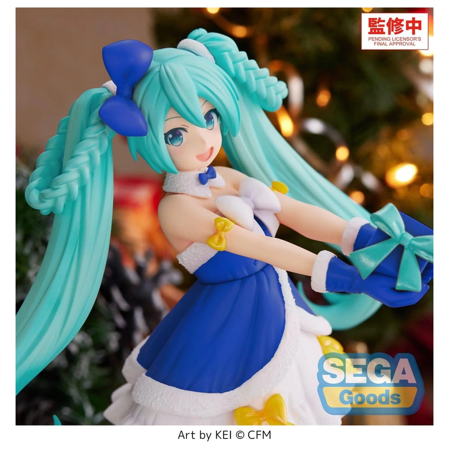 Character Vocal Series 01: Hatsune Miku High Premium PVC Figure Hatsune Miku Sapphire Christmas Ver. 21 cm product photo