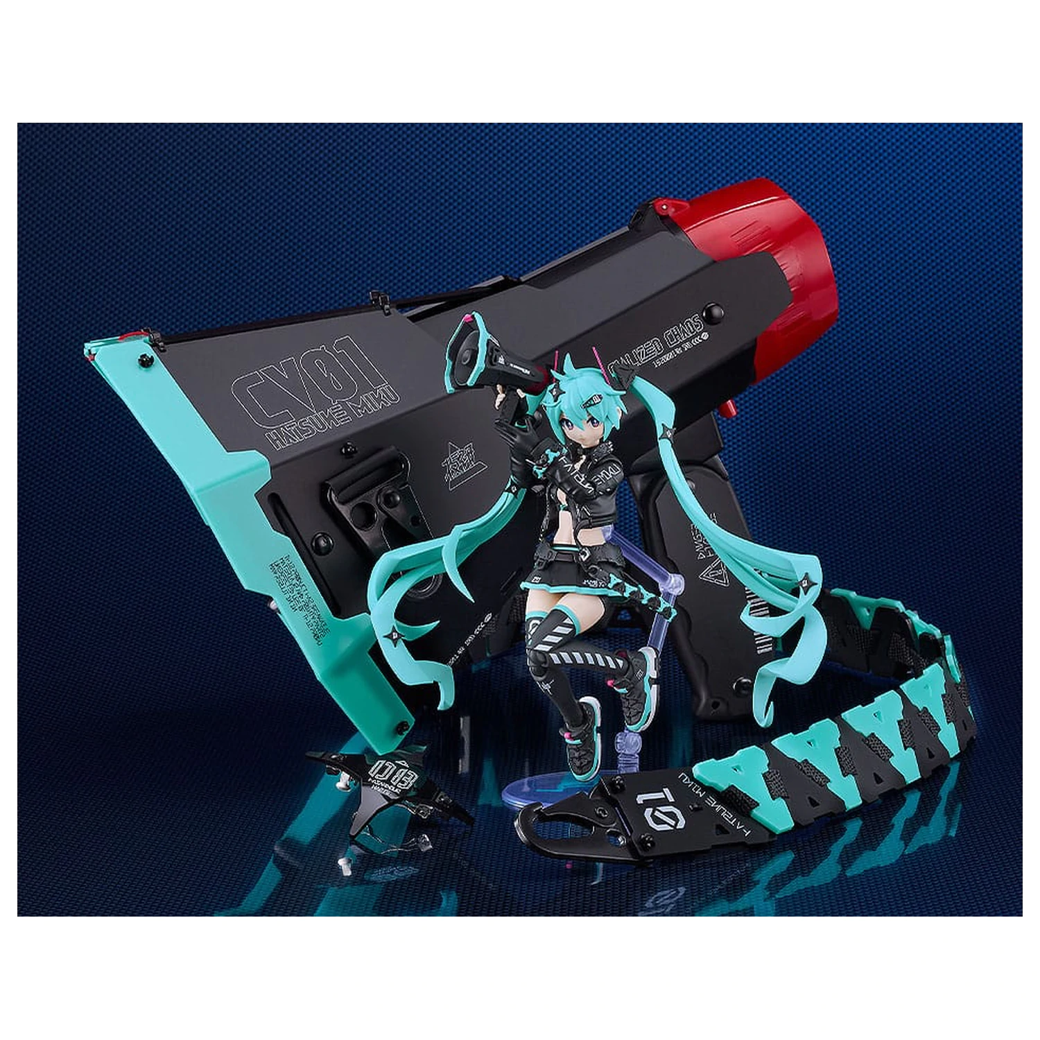 Character Vocal Series 01: Hatsune Miku Plamatea Plastic Model Kit Hatsune Miku: Chuocho Tactical Craft Ver. 15 cm product photo