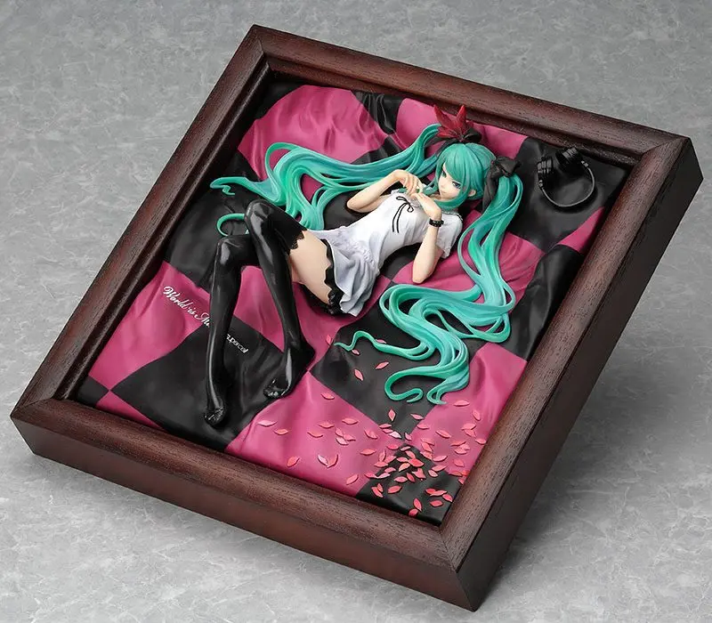 Character Vocal Series PVC Statue 1/8 Miku Hatsune World is Mine Brown Frame 22 cm product photo