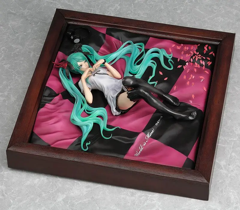 Character Vocal Series PVC Statue 1/8 Miku Hatsune World is Mine Brown Frame 22 cm product photo