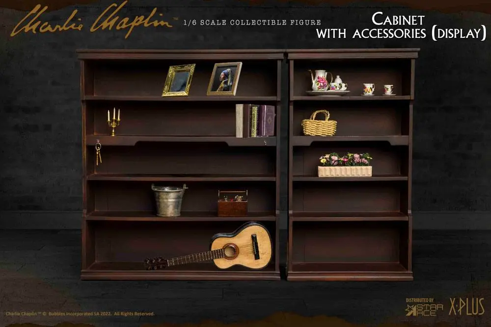 Charlie Chaplin My Favourite Movie Accessories Set 1/6 Cabinet Set product photo