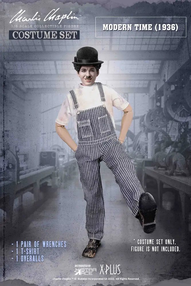 Charlie Chaplin My Favourite Movie Costume Set 1/6 Costume B (Worker) product photo