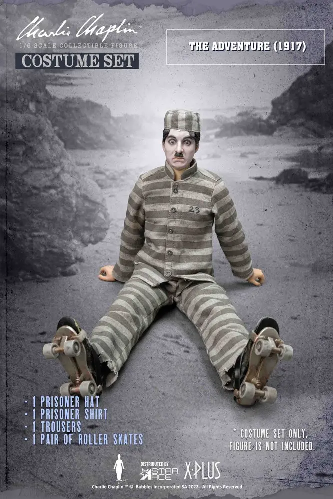 Charlie Chaplin My Favourite Movie Costume Set 1/6 Costume C (Prisoner) product photo