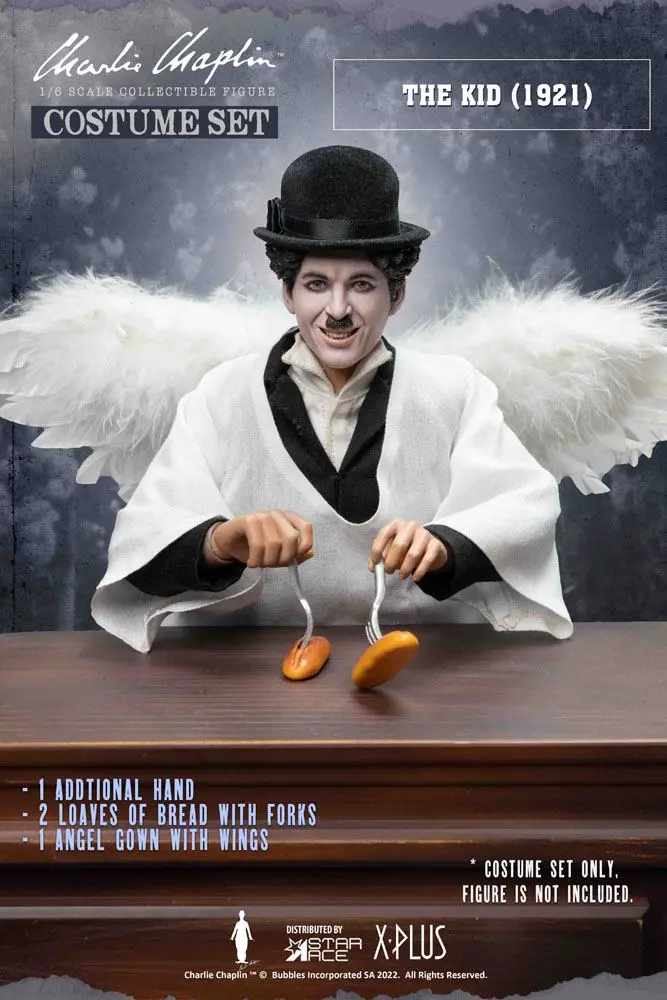 Charlie Chaplin My Favourite Movie Costume Set 1/6 Costume D (Angel) product photo