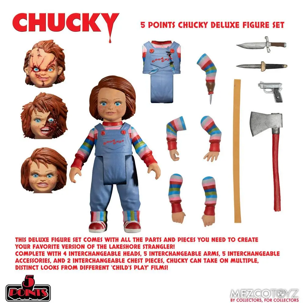 Child´s Play 5 Points Action Figure Chucky 10 cm termékfotó