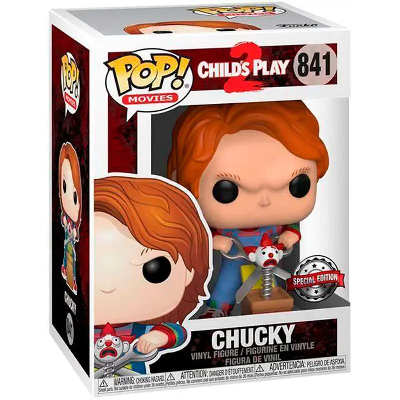 Child´s Play POP! Movies Vinyl Figure Chucky w/Buddy & Giant Scissors 9 cm product photo