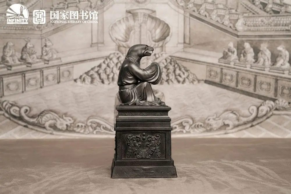 Chinese Zodiac Animals Series Statue Snake Si 25 cm product photo