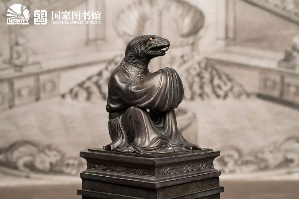Chinese Zodiac Animals Series Statue Snake Si 25 cm product photo
