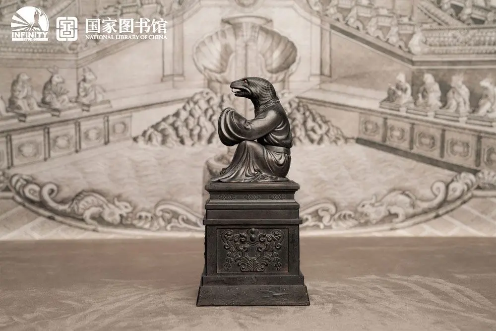 Chinese Zodiac Animals Series Statue Snake Si 25 cm product photo