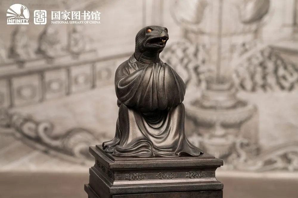 Chinese Zodiac Animals Series Statue Snake Si 25 cm product photo