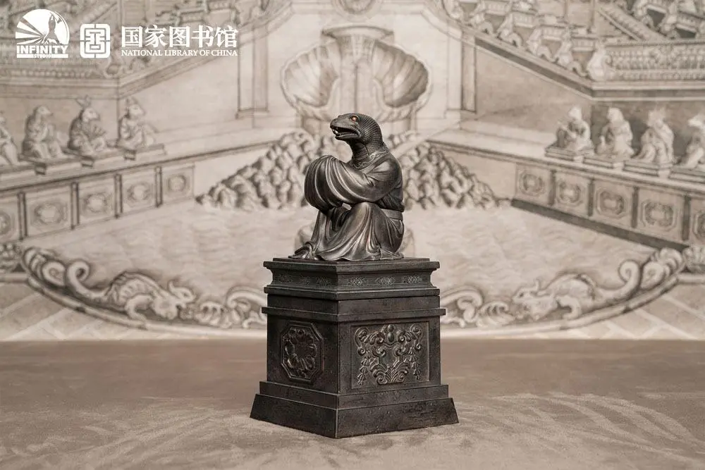 Chinese Zodiac Animals Series Statue Snake Si 25 cm product photo