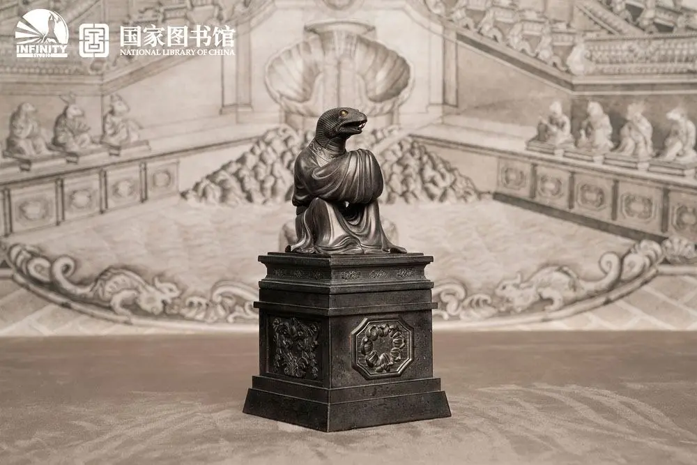 Chinese Zodiac Animals Series Statue Snake Si 25 cm product photo